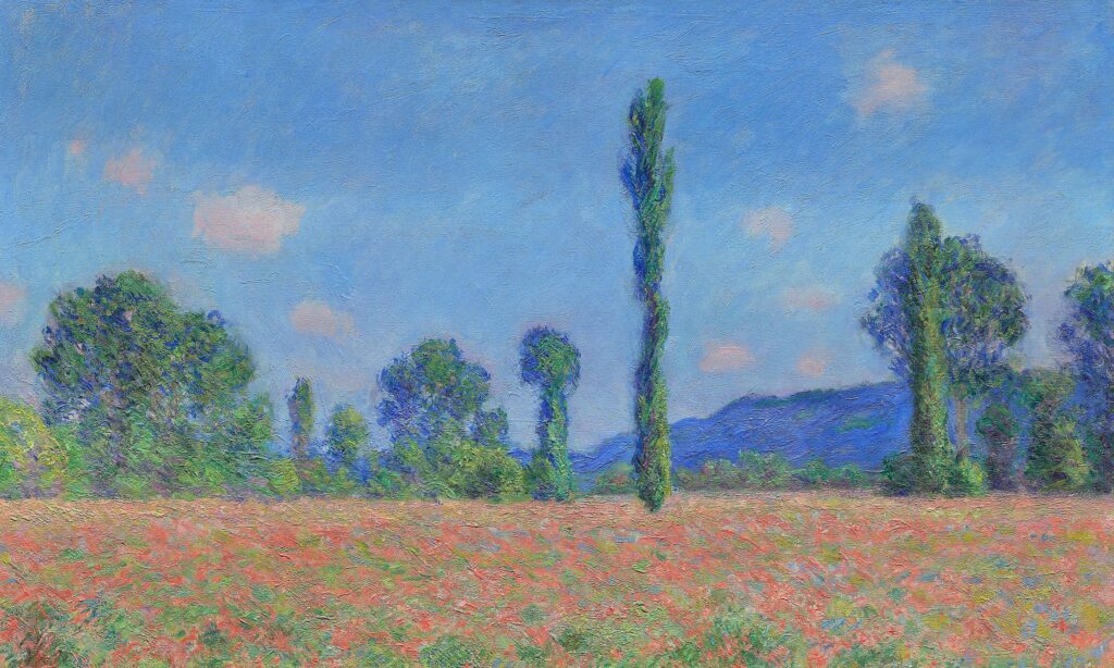 Websites for artists impressionist poppy field